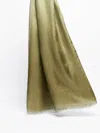 Max Mara Silk And Linen Stole In Kaki