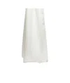 Max Mara Silk And Linen Stole In White
