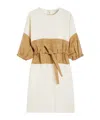 Max Mara Vasto Linen And Silk Sweater Dress In Ivory