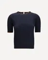Max Mara Silk And Wool T-shirt In Red