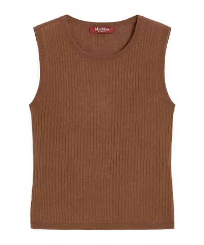 Max Mara Silk And Wool Yarn Top