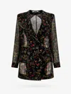Max Mara Silk Blazer With Floral Print
