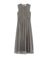 Max Mara Silk-blend Organza Midi Dress In White