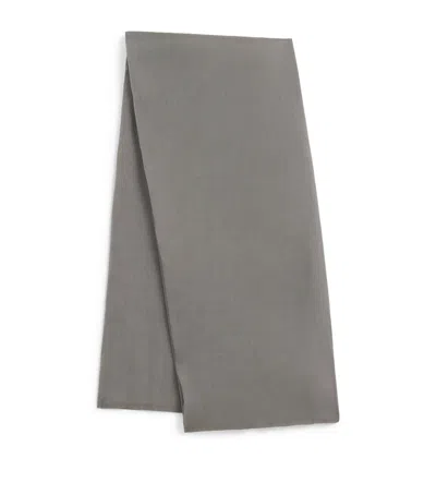 Max Mara Silk-blend Stole In Gray