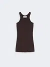 Max Mara Silk Blend Tank Top In Burgundy