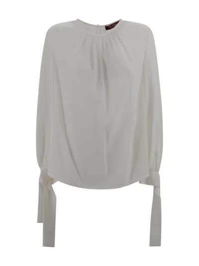 Max Mara Silk Blouse In Gray
