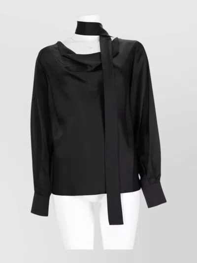 Max Mara Silk Blouse In Black