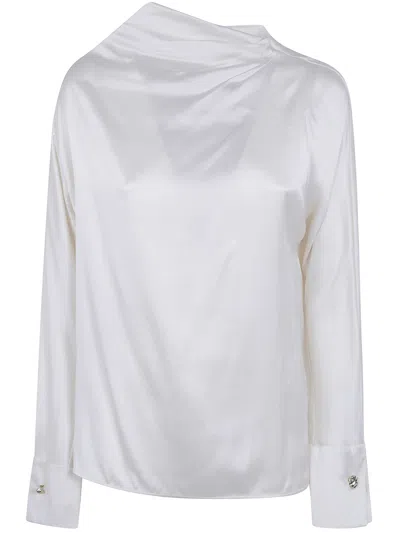 Max Mara Silk Blouse "mst Quinto" In White
