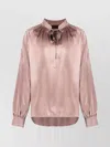 Max Mara Women's Tamigi Silk Blouse With Bow Top