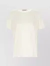Max Mara Silk Blouse With Short Sleeves And Round Neck