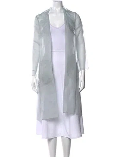 Pre-owned Max Mara Silk In Blue