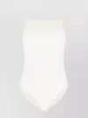 Max Mara Silk Bodysuit With Adjustable Straps And Back Tie
