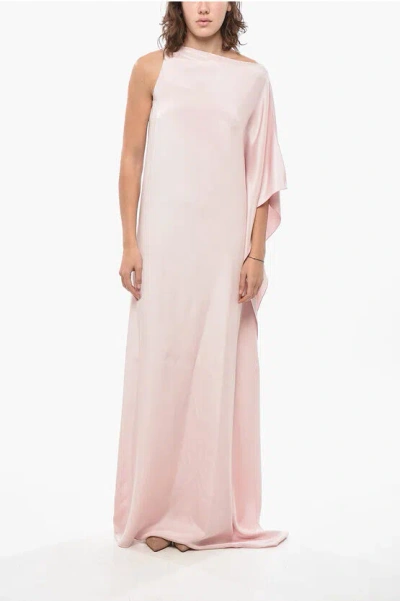 Max Mara Silk Bora Asymmetric Dress In Animal Print