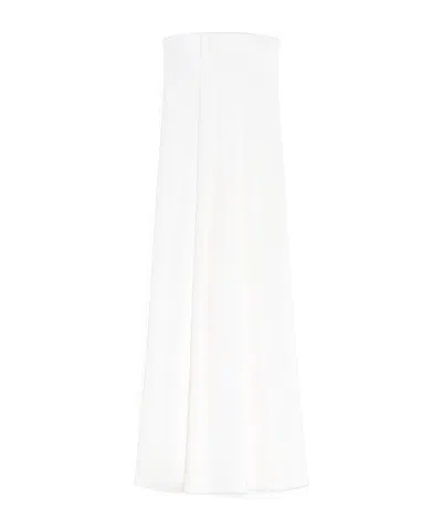 Max Mara Silk Bustier Jumpsuit In White