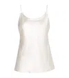 Max Mara Silk Cami Top In White