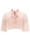 Max Mara Negozi Cape Shirt In Pink