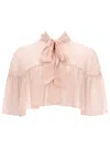 Max Mara Negozi Cape Shirt In Pink