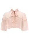 Max Mara Negozi Cape Shirt In Multi