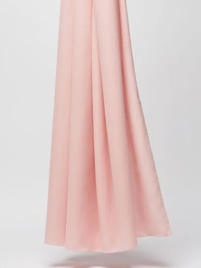 Max Mara Silk Charmeuse Stole In Pink