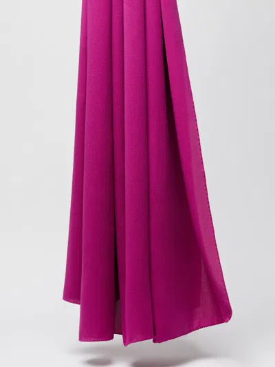 Max Mara Silk Charmeuse Stole In Purple