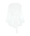 Max Mara Long-sleeved Robe Jacket In White