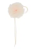 Max Mara Silk Chiffon Flower Brooch In Pink