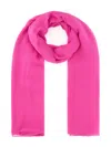 Max Mara Crêpe Texture Silk Scarf In 粉色