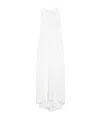 Max Mara Flared Linen Dress Simeone In White