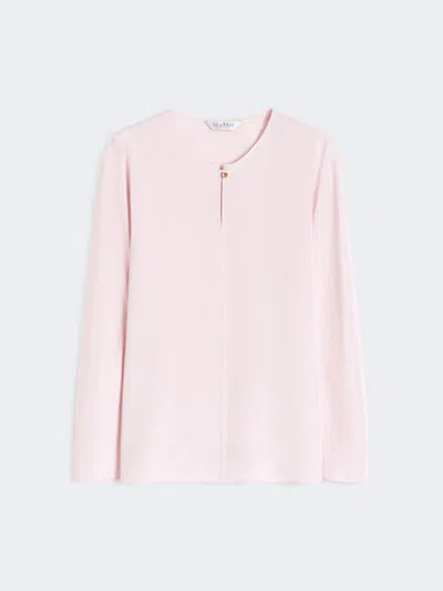 Max Mara Silk Crêpe De Chine Blouse In Pink
