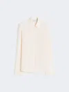 Max Mara Silk Crêpe De Chine Shirt In Neutral