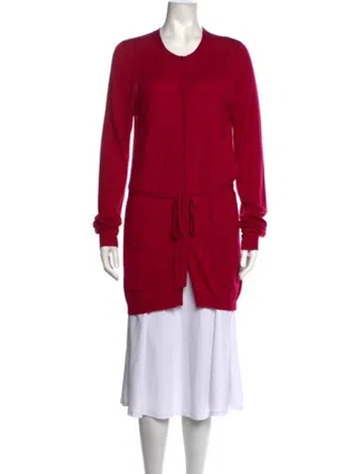 Pre-owned Max Mara Silk Crew Neck Sweater In Pink