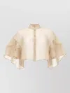 Max Mara Silk Cropped Blouse