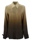Max Mara Silk Dégradé Shirt In Neutral