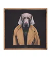 Max Mara Silk Dog Square Scarf In Beige