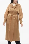 Max Mara Silk Double-breasted Sacco Coat
