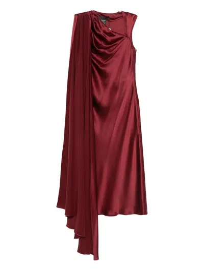 Max Mara Silk Dress In Red