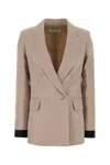 Max Mara Silk Felt Blazer In Pink