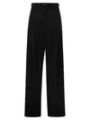 Max Mara Fiesta Silk Flared Trousers In Nero