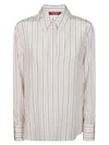 Max Mara Silk Flirt Mini Shirt In White