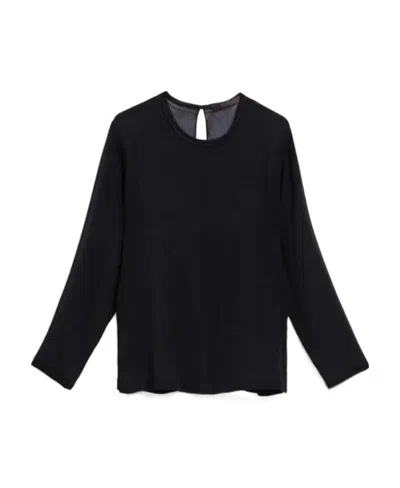 MAX MARA SILK GEORGETTE T-SHIRT