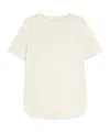 Max Mara Silk Interlock T-shirt In White