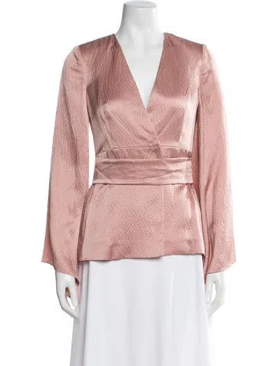 Pre-owned Max Mara Silk Jacket W/ Tags In Pink