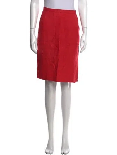 Pre-owned Max Mara Silk Knee-length Skirt In Pink