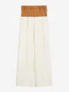 Max Mara Women's Gestro Long Trouser Beige | Size 40 | 2511131102600003 In Beige
