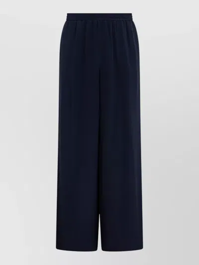 Max Mara Silk Lounge Pants Drawstring Waist Wide Leg In Multi