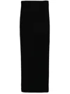 Max Mara Silk Maxi Skirt With Ribbed Texture