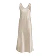 Max Mara Women's Talete Satin Slip Dress In Beige