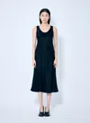 Max Mara Banjo Silk Satin Midi Dress In Black