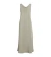 Max Mara Silk Midi Dress In White