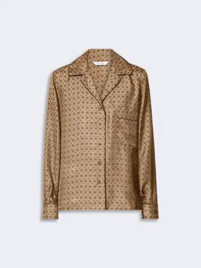 Max Mara Silk Mini Discos In Mud